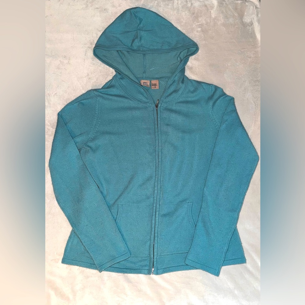 STO Women’s Blue Double Zipper Hoodie Size Small